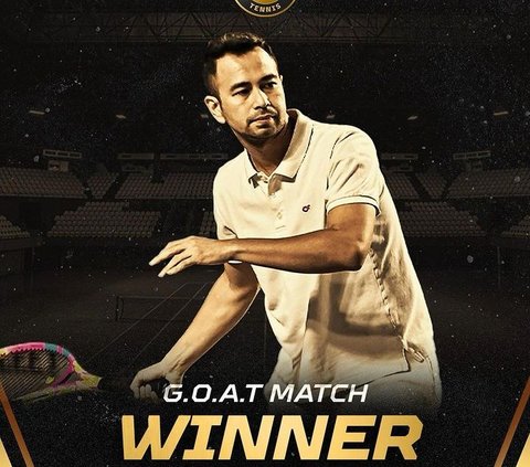 Raffi Ahmad Menang Tenis Lawan Taufik Hidayat, ini Momen Kemenangannya