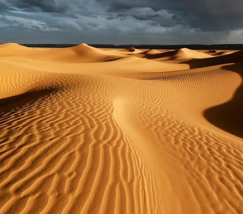 Ngeri! Foto Penampakan 'Tengkorak' Raksasa di Gurun Sahara Menatap Tajam ke Luar Angkasa, Ternyata Begini Faktanya