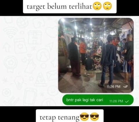 Mendapat orderan seperti itu, driver ojol ini pun mulai mencari target yang dimaksud. Ia pun melaporkan ini pada customernya, namun target belum terlihat.<br>