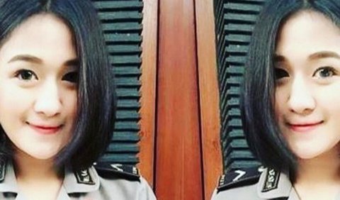 7. Muthia Syahra, seorang polwan cantik yang berpangkat Briptu, adalah anak dari artis senior Yanti Yaseer.