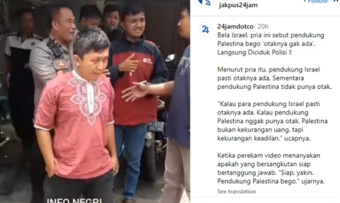 Viral Pria di Tangerang Dukung Israel Sebut Pendukung Palestina Tak Ada Otak, Begini Endingnya