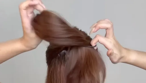 2. Tie Half of the Hair