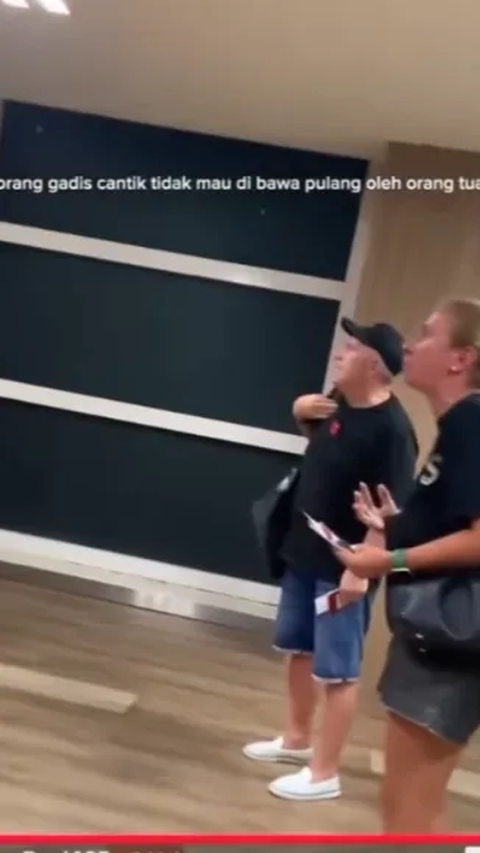 Viral Video of Foreign Child Refusing to Return After Vacation in Bali, Boldly Escaping at the Airport Causing Panic for Parents and Officers