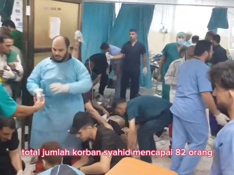 FOTO: Suasana Memilukan di RS Indonesia Jalur Gaza, Pasien Membeludak dan Jenazah Banjiri Trotoar