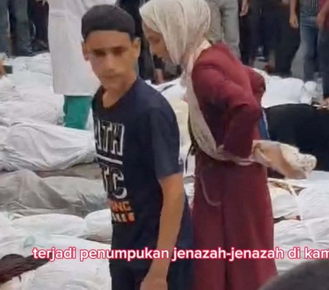 FOTO: Suasana Memilukan di RS Indonesia Jalur Gaza, Pasien Membeludak dan Jenazah Banjiri Trotoar