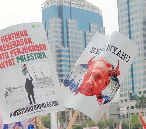 Puan, JK hingga Anies Hadiri Aksi Bela Palestina di Monas