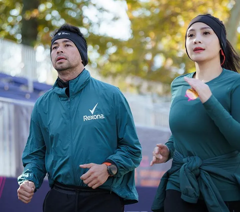 Foto-foto Nagita Slavina saat Olahraga di Amerika Serikat Bikin Salfok, Netizen 'Lari Aja Cantik'