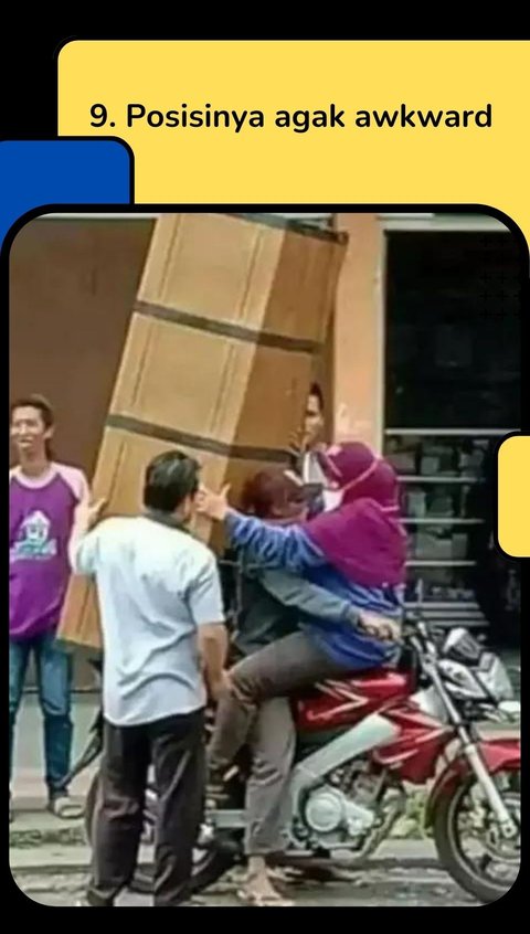 10 Potret Boncenger Bawa Barang Absurd Ini Bikin Ngakak Brutal, Badan Sampai Masuk Toren Air!