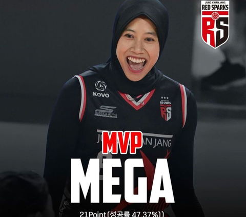 Masuk Tiga Besar Top Skor Liga Voli Korea, Intip Deretan Prestasi Megawati Hangestri