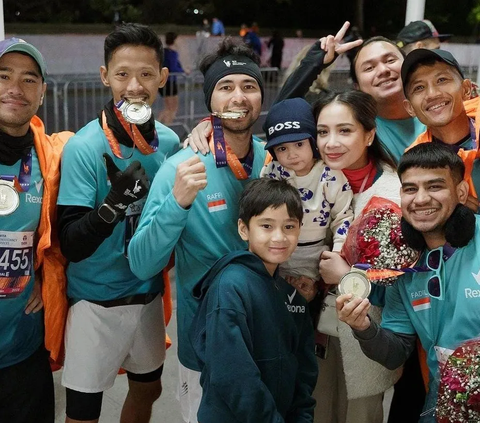 Potret Raffi Ahmad Berhasil Marathon 42 KM di New York 'Alhamdulillah Sehat Walafiat Tanpa Cedera'