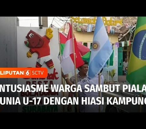 Tinggal Hitungan Hari, Kampung-Kampung di Surabaya Tampil Meriah Sambut Pembukaan Piala Dunia U-17 di Stadion Gelora Bung Tomo