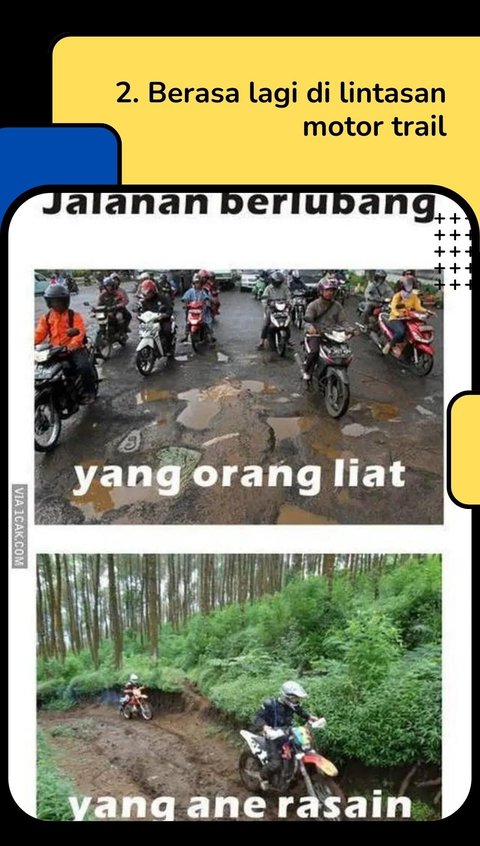 10 Potret Meme Seputar Jalan Rusak Ini Bikin Ngakak, Teguran Halus Untuk Otoritas