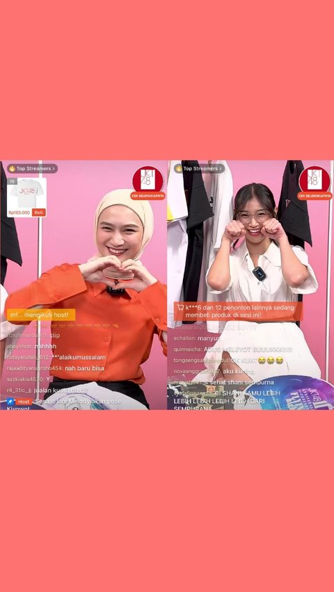 Super Exciting! Shani & Melody Host Live Streaming for Grand Launching of JKT48 Official Store