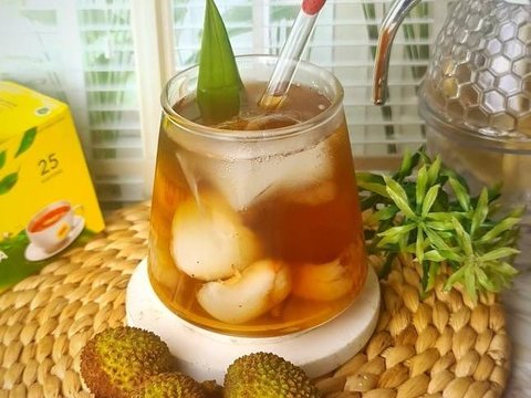 Resep Es Lychee Pandan