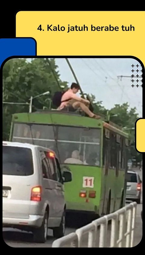 10 Potret Tingkah Absurd Penumpang Bus, Suka-suka dan Seenak Jidat Sendiri