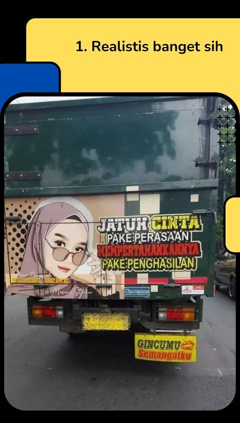 9 Potret Tulisan di Bak Truk Ala Sadboy, Benar-benar Bikin Baper Maksimal