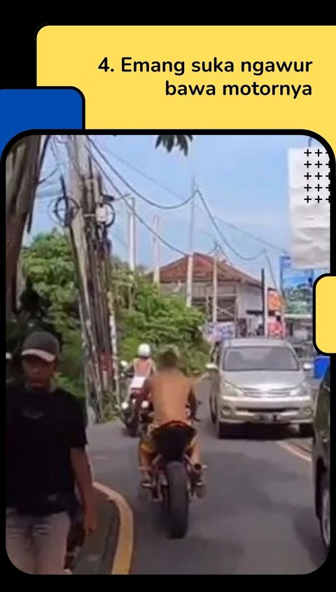 9 Potret Kelakuan Menyebalkan Bule saat Motoran di Bali, Cuek dengan Aturan yang Ada