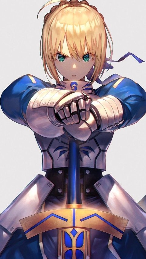 4. Saber dalam Fate/Stay Night Saber