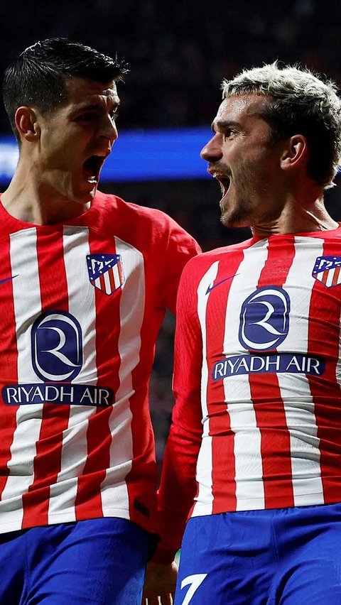 Di babak pertama, Atletico unggul dua gol melalui Antoine Griezmann dan Alvaro Morata. Sementara, Celtic harus bermain dengan 10 orang setelah Daizen Maeda mendapat kartu merah. REUTERS/Juan Medina