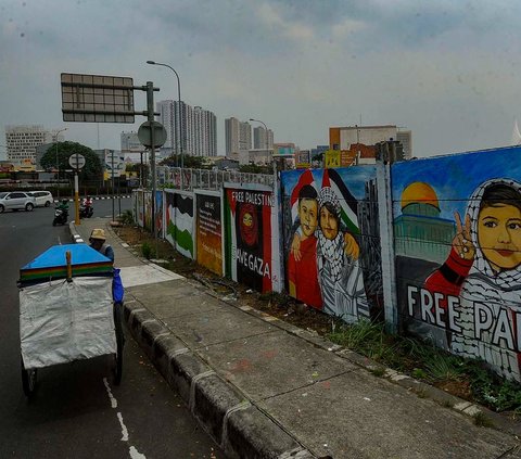 FOTO: Menggemakan Dukungan untuk Palestina Lewat Mural