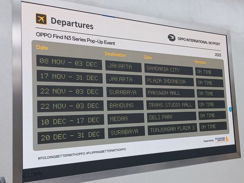 Menengok Pop-up Store OPPO Find N3 Series, Pengunjung Serasa Masuk ke Bandara