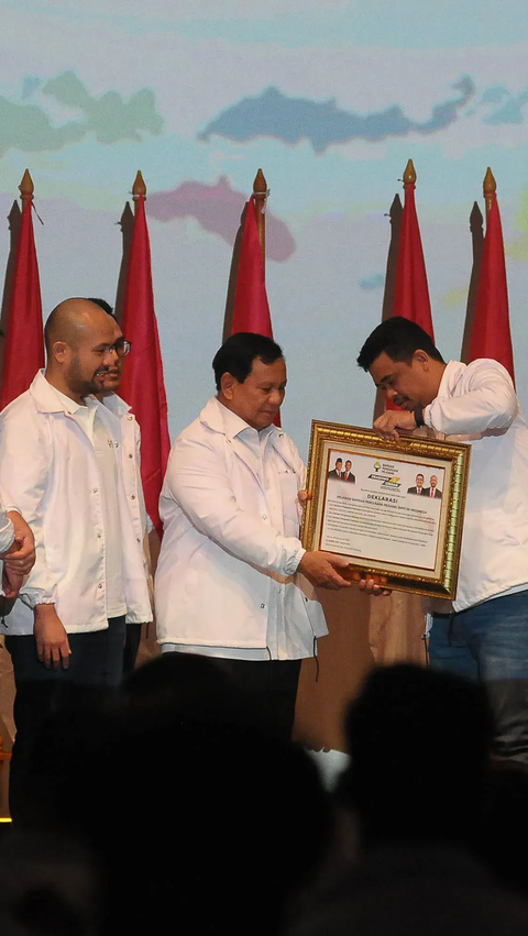 FOTO: Momen Bobby Nasution Pimpin Barisan Pengusaha Pejuang Mendukung Prabowo-Gibran di Pilpres 2024