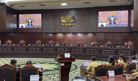 Suhartoyo kembali menegaskan bahwa Anwar Usman tidak akan menangani persoalan terkait Pemilu.<br>