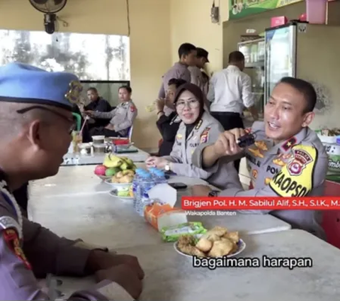 Hulk Ulangtahun, Wakapolda Banten Merayakan Makan-makan Gratis di Kantin Sepuasnya