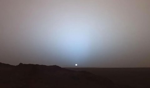 That's the Reason the Color of Mars' Sunset is Blue