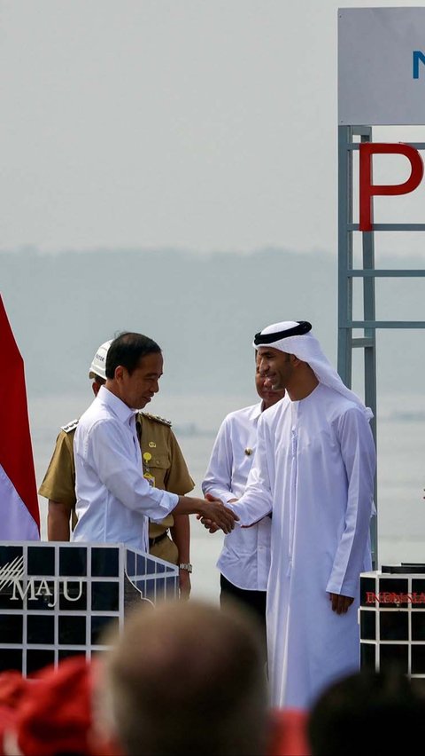 Menurut Jokowi, PLTS ini termasuk dalam salah satu PLTS terbesar di kawasan Asia Tenggara, bahkan dunia. Bay Ismoyo / AFP