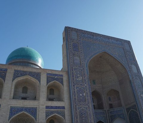Iconic Portrait of Mir-Arab Madrasa in Uzbekistan, a Feast for the Eyes