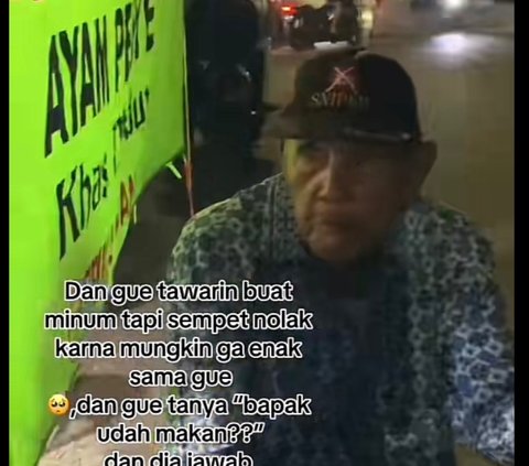 Viral Kakek Pakai Tongkat Tak Kuat Jalan Minta Antarkan Pulang ke Rumah, Endingnya Bikin Haru