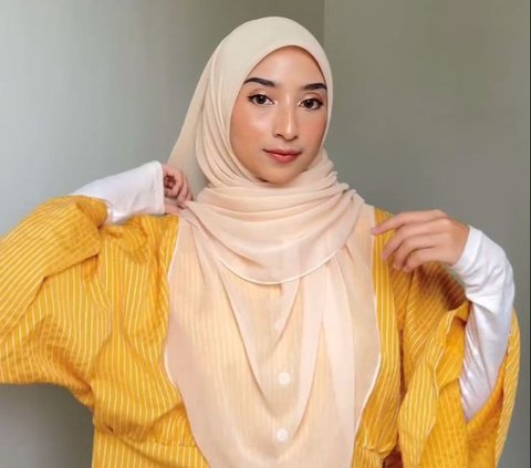 Tutorial Hijab Curve to Cover the Chest for a Girly Look