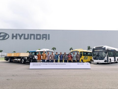 Hyundai dan Indika Energy Group Kembangkan Bus Listrik, Akan Dipakai di IKN?