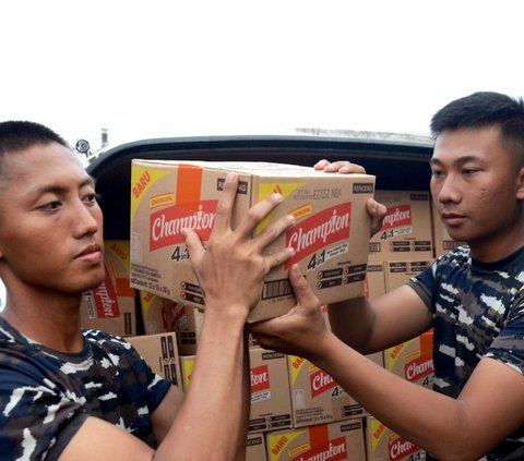 Helping Palestinian Children's Nutrition, Champion Chocolate Drink Sent by the Indonesian Navy to the Gaza Strip