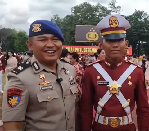 Pangkat Aiptu, Ayah Polisi Sumringah Sang Anak Wisuda Prabhatar Akademi TNI-Akpol 2023