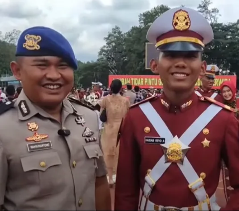 Pangkat Aiptu, Ayah Polisi Sumringah Sang Anak Wisuda Prabhatar Akademi TNI-Akpol 2023