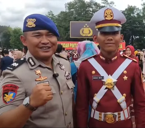 Pangkat Aiptu, Ayah Polisi Sumringah Sang Anak Wisuda Prabhatar Akademi TNI-Akpol 2023