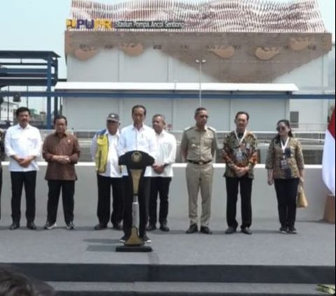 Diresmikan Jokowi, Stasiun Pompa Ancol Sentiong Diklaim Kurangi Banjir Jakarta 62 Persen