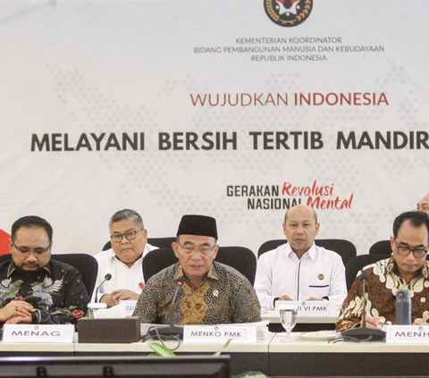 Enam menteri kabinet Jokowi menggelar rapat koordinasi (Rakor) untuk persiapan menyambut Natal 2023 dan Tahun Baru 2024 di Jakarta, Senin (11/12/2023).
