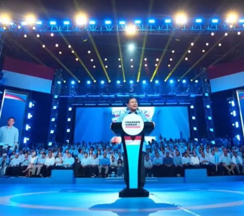 Panggung Debat Pilpres Keempat Prabowo