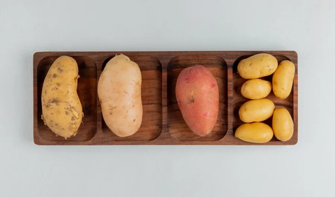 Kentang kaya potasium, sementara ubi jalar rebus tinggi akan vitamin A.