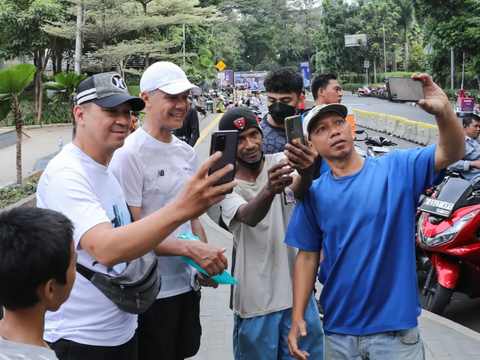 Ganjar Pranowo di CFD Jakarta