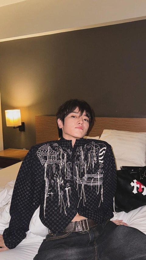 Portrait of Taeyong NCT Wearing Indonesian Designer Batik
