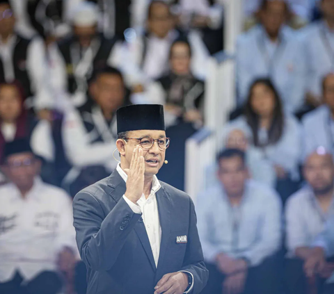 Capres Anies dalam debat perdana Pilpres 2024