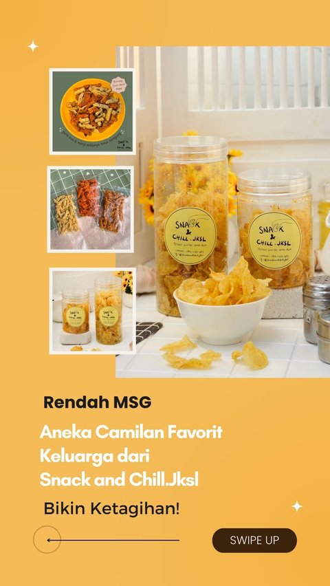 Rendah MSG, Aneka Camilan Favorit Keluarga dari Snack and chill.Jkls Dijamin Bikin Ketagihan!