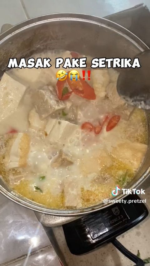 Gas Habis, Aksi Nyeleneh Anak Kos Masak Pakai Setrika Ini Jadi Sorotan