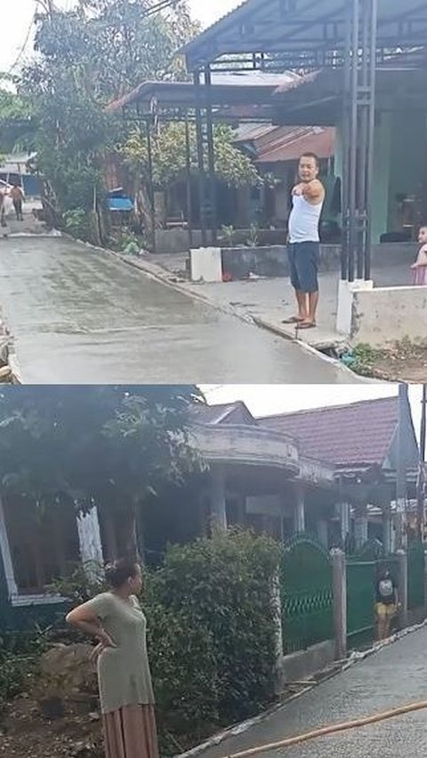 Masih Basah dan Tak Bisa Diakses, Aksi Pengecoran Jalan di Gang Perumahan pada Pagi Hari Ini Viral