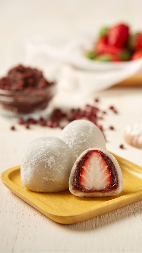 Kenyal Digigit Bikin Kenyang, Resep Mochi Strawberry ala Negeri Sakura