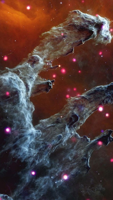 <b>Kolom Gas di Tengah Nebula Elang</b>